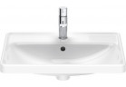 Umywalka blatowa Duravit D-Neo, 60x43,5cm, z przelewem, otwór na baterię, biała