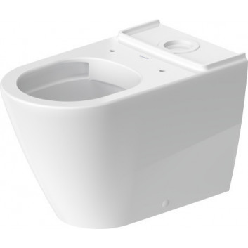 Miska toaletowa stojąca Duravit D-Neo Rimless, 58x37cm, odpływ poziomy, bez rantu spłukującego, 4,5 l, UWL klasa 1, biała