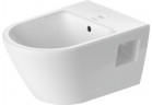Bidet wiszący Duravit D-Neo, 54x37cm, z przelewem, otwór na baterię biały