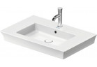 Umywalka wisząca/meblowa Duravit White Tulip, 75x49cm, z przelewem, otwór na baterię, biała
