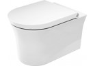 Miska toaletowa wisząca Duravit White Tulip Rimless, 54x37cm, bez rantu spłukującego, mocowanie Durafix, HygieneFlush, biała