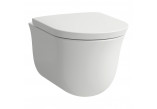 Miska WC podwieszana Laufen The New Classic, 53x27cm, rimless, bez rantu spłukującego, biały