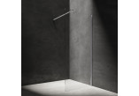 Kabina prysznicowa walk-in Omnires Marina, 80x30cm, ze ścianką boczną, szkło transparentne, profil chrom