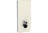 Moduł sanitarny Geberit Monolith Plus do WC wiszącego, szkło białe/aluminium, H114, mocowanie 18 cm