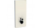 Moduł sanitarny Geberit Monolith Plus do WC wiszącego, szkło białe/aluminium, H114, mocowanie 18 cm
