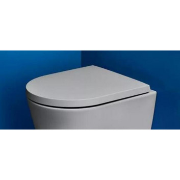 Deska WC Laufen Kartell by Laufen, wolnoopadająca, zdejmowalna, okrągła, biała