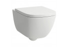 Zestaw miska wisząca WC z deską wolnoopadającą Laufen Palomba/INO, 54x36,5cm, Rimless, biały