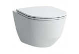 Miska WC Laufen Pro A wisząca, 36 x 53 cm, Rimless  z deską wolnoopadającą Slim - biała