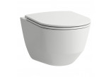 Zestaw miska wisząca WC z deską wolnoopadającą i taśmą izolacyjną Laufen Pro A, 53x36cm, Rimless, biały