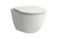 Zestaw miska wisząca WC z deską wolnoopadającą Laufen Palomba/INO, 54x36,5cm, Rimless, biały