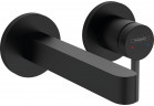 Bateria umywalkowa Hansgrohe Finoris, podtynkowa, 2-otworowa, wylewka 16,5cm, czarny mat