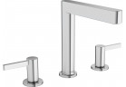 Bateria umywalkowa 3-otworowa Hansgrohe Finoris, stojąca, wysokość 187mm, komplet odpływowy push-open, chrom