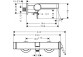 Bateria wannowa Hansgrohe Finoris, natynkowa, jednouchwytowa, 2 wyjścia wody, chrom