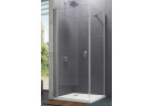 Drzwi skrzydłowe Huppe Design pure 4-kąt, 780x1900mm, uniwersalne, Anti-Plaque, profil srebrny mat