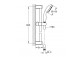 Zestaw natryskowy Grohe Tempesta 100, słuchawka 1-funkcyjna z drążkiem prysznicowym, chrom