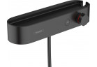 Termostatyczna bateria prysznicowa Hansgrohe ShowerTablet 400, natynkowa, 1 odbiornik, czarny mat