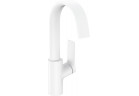 Bateria umywalkowa Hansgrohe Vivenis, stojąca, jednouchwytowa, wysokość 300mm, obracana wylewka, komplet odpływowy, biały mat