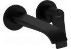 Bateria umywalkowa 2-otworowa Hansgrohe Vivenis, podtynkowa, wylewka 19,5cm, czarny mat