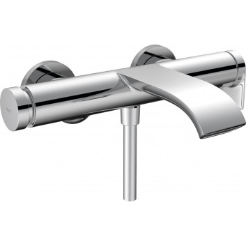 Bateria wannowa Hansgrohe Finoris, natynkowa, jednouchwytowa, 2 wyjścia wody, chrom