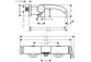 Bateria wannowa Hansgrohe Finoris, natynkowa, jednouchwytowa, 2 wyjścia wody, chrom