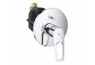 Bateria wannowa Grohe BauLoop, podtynkowa, jednouchwytowa, 2 wyjścia wody, z elementem podtynkowym, chrom