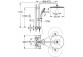 System prysznicowy Grohe Euphoria System 310, natynkowy, bateria termostatyczna, 2 wyjścia wody, chrom