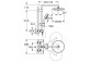 System prysznicowy Grohe Euphoria System 260, natynkowy, bateria termostatyczna, 2 wyjścia wody, chrom