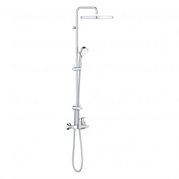 System prysznicowy Grohe Tempesta Cosmopolitan System 250 Cube, natynkowy, bateria jednouchwytowa, 3 wyjścia wody, chrom