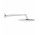 Deszczownica Grohe Tempesta 250, okrągła, 1 strumień, ramię ścienne 380mm, chrom/biały