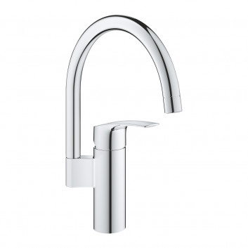 Bateria zlewozmywakowa Grohe Eurosmart, wysokość 180mm, DN 15, obracana wylewka 227mm, chrom