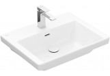 Umywalka meblowa Villeroy & Boch Subway 3.0, 60x47cm, z przelewem, otwór na armaturę, Weiss Alpin