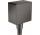 Przyłącze węża Hansgrohe FixFit Square bok 64 mm, czarny chrom szczotkowany