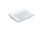 Umywalka wisząca Villeroy & Boch Subway 3.0, 55x44cm, bez przelewu, bez otworu na armaturę, Stone White CeramicPlus