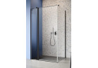 Drzwi prysznicowe Radaway Nes 8 Black KDJ II 110, lewe, 1100x2000mm, szkło przejrzyste, profil czarny