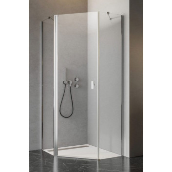 Drzwi prysznicowe Radaway Nes Black KDS II 120, prawe, 1200x2000mm, profil czarny