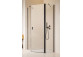 Drzwi prysznicowe Radaway Nes Black KDS II 120, prawe, 1200x2000mm, profil czarny
