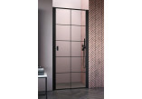 Drzwi prysznicowe do wnęki Radaway Nes 8 Black DWJ I 100 Factory, prawe, szkło przejrzyste, 1000x2000mm, czarny profil
