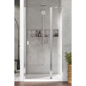 Drzwi prysznicowe Radaway Nes KDS II 120, lewe, 1200x2000mm, srebrny profil