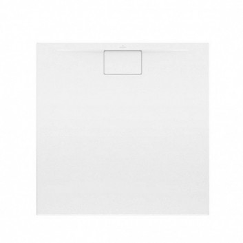 Villeroy & Boch Architectura MetalRim Brodzik kwadratowy 90x90x1,5 cm z akrylu, biały Weiss Alpin
