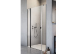 Drzwi prysznicowe do wnęki Radaway Nes 8 Black DWJS 140, lewe, 1400x2000mm, szkło przejrzyste, profil czarny