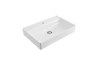 Umywalka nablatowa Excellent Rima 2.0, 60x40cm, bez przelewu, otwór na baterię, śnieżnobiały