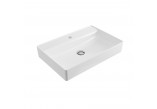 Umywalka nablatowa Excellent Rima 2.0, 60x40cm, bez przelewu, otwór na baterię, śnieżnobiały