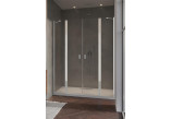 Drzwi prysznicowe do wnęki Radaway Nes 8 DWD II 730, dwuskrzydłowe, szkło przejrzyste, profil chrom