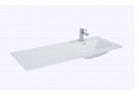 Umywalka ceramiczna Elita Skappa, 120 cm (80+40), prawa, z otworem na baterię, biały