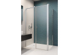 Drzwi kabiny prysznicowej Radaway Eos KDJ II, lewe, 120cm, szkło przejrzyste, profil chrom