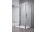 Drzwi kabiny prysznicowej Radaway Eos DWD+2S, 80cm, dwuskrzydłowe, szkło przejrzyste, profil chrom