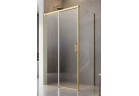 Drzwi kabiny prysznicowej Radaway Idea Gold KDJ, lewe, 150cm, przesuwne, szkło przejrzyste, profil złoty