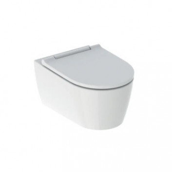 Miska wisząca WC Geberit ONE, TurboFlush, z deską sedesową, biały