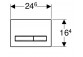 Przycisk uruchamiający Geberit Sigma 50, do spłukiwania dwudzielnego,  czarny