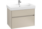 Szafka podumywalkowa Villeroy&Boch Collaro, 754x444mm, 2 szuflady, soft grey